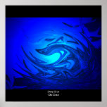 Deep Blue, Designs By Che Dean posters
