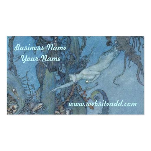 Deep Blue Dreams Business/Profile Card Business Card Templates (front side)