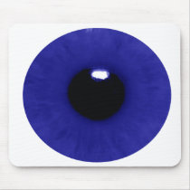 Deep Blue Eyeball Mouse Pad