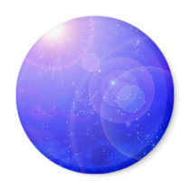 Deep Blue Refrigerator Magnet
