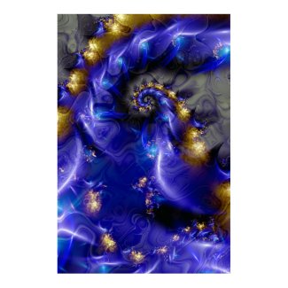 Deep blue. print
