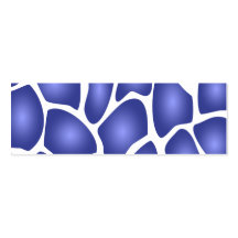 Deep Blue Random Mosaic Pattern Business Card