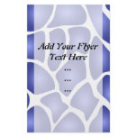 Deep Blue Random Mosaic Pattern flyers
