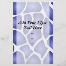 Deep Blue Random Mosaic Pattern Full Color Flyer