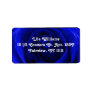 Deep Blue Rose Customizeable Address Label