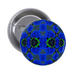 Deep Blue Roses Buttons