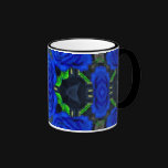 Deep Blue Roses Coffee Mug