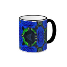 Deep Blue Roses Coffee Mug
