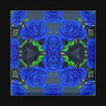Deep Blue Roses Magnets