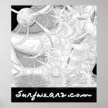 Deep Blue Sea Coloring Book Page Posters
