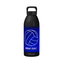 Deep Blue Volleyball Drinking Bottles
