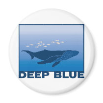 Deep Blue Whale magnets