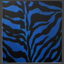 Deep Blue Zebra Napkin napkins