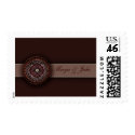 Deep brown Indian design stamp