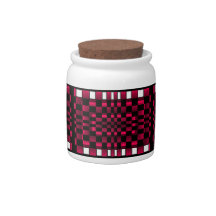Deep Burgundy Wine Red Optical Illusion Fun Candy Jars