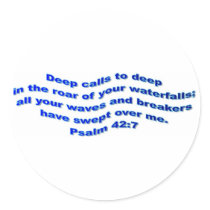 Deep calls to deep stickers