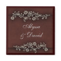 Deep chocolate brown Indian accent magnet