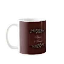 Deep chocolate brown Indian accent Coffee Mugs