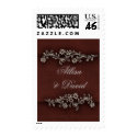 Deep chocolate brown Indian accent stamp