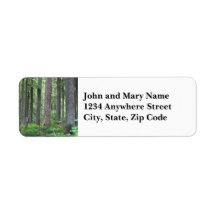 Deep Forest Return Address Label