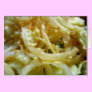 Deep fried onions greeting card