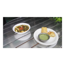 Deep fried Panner Cheese and spinach curry Photographic Print