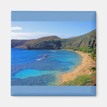 Deep Hanauma Bay 3, Honolulu, Oahu, Hawaii Inland Refrigerator Magnets