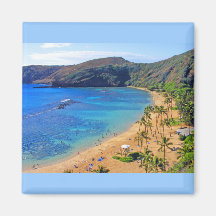 Deep Hanauma Bay, Honolulu, Oahu, Hawaii View Refrigerator Magnets