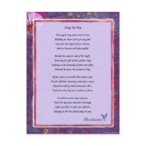 Deep In You Poem postcards