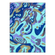 Deep is the Ocean, abstract Greeting Card