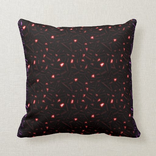 Deep Magenta JewelToned Throw Pillow Zazzle