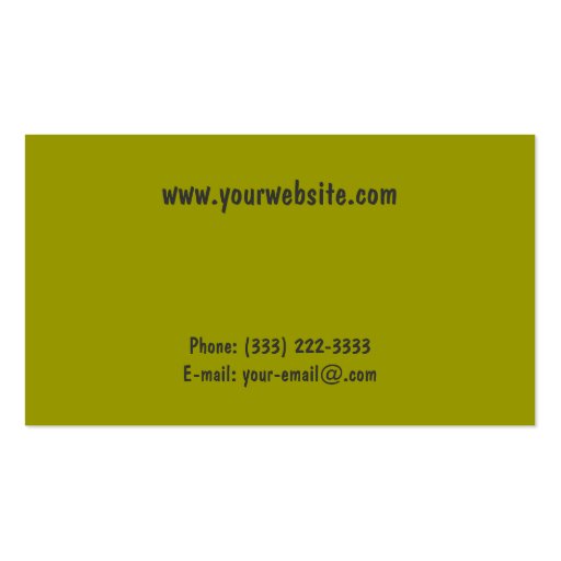 Deep Perspective Business Card Templates (back side)