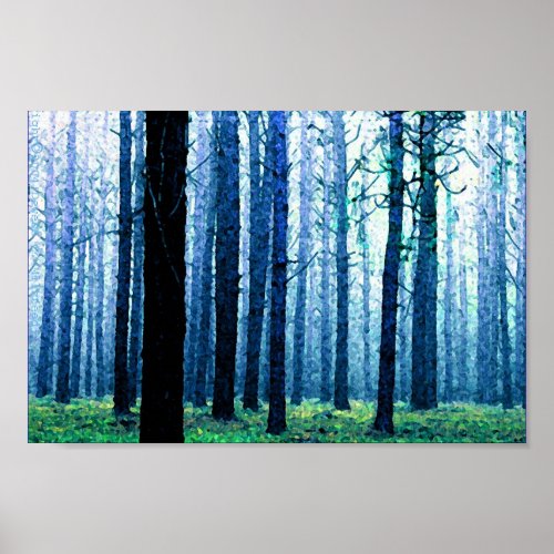 Deep Piney Woods Poster print