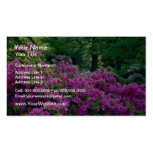 Deep Pink Azalea flowers Business Card Templates