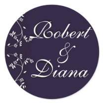 Deep plum wedding seals stickers by perfectpostage Deep plum wedding seals stickers