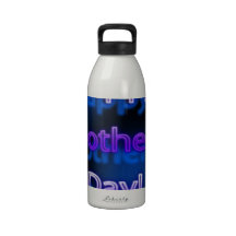 Deep Purple Happy Mother's Day Design Reusable Water Bottles