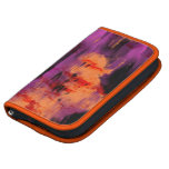 Deep Purple & Orange Grunge Paint Smear Organizers