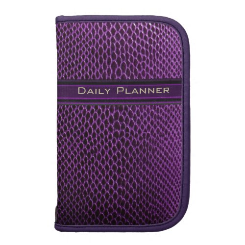 Deep Purple Reptile Skin Planner Folio rickshaw_folio
