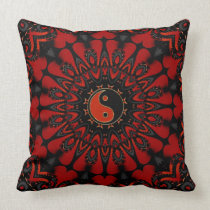 Deep Red Balance (Yin Yang) Cushion / Pillow pillows