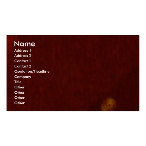 Deep Red (fabric) Profile Card Business Card Templates
