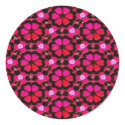 deep red flowers stickers