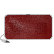 Deep Red Leather Look Speaker