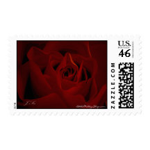 Deep Red Rose Postage