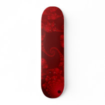 Deep Red Seahorse Herd Skateboard
