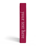 deep red tartan cloth binder