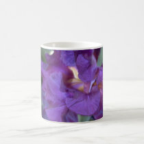 Deep Reddish-purple Iris Closeup mug