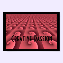 Deep Rose Pattern Design - Creative Passion posters