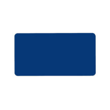 Deep royal blue address label