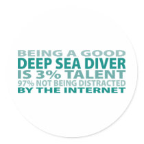 Deep Sea Diver 3% Talent stickers by sciencewillprevail Deep Sea Diver 3% Talent stickers