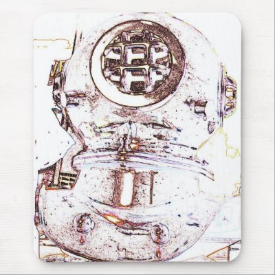 Deep Sea Diver Mouse Pads Zazzle_mousepad Deep Sea Diver Mouse Pads Zazzle_mousepad